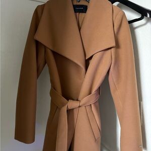 Tahari Camel Belted Trench Coat